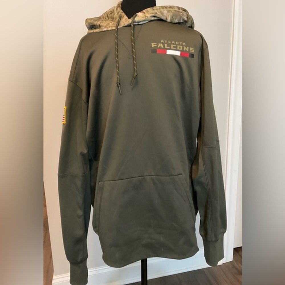 Atlanta Falcons Nike military hooded sweatshirt size L